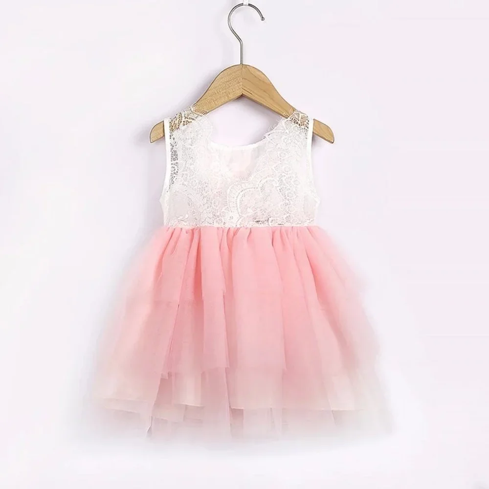 Easter Bunny Rabbit Girls Lace Tutu Dress - Picture 3 of 4
